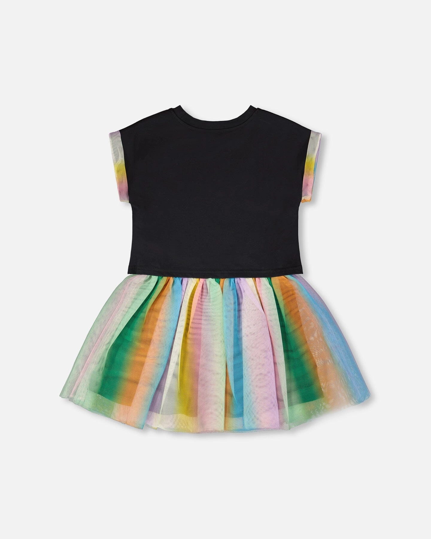 Deux par Girls Organic Cotton and Mesh Dress