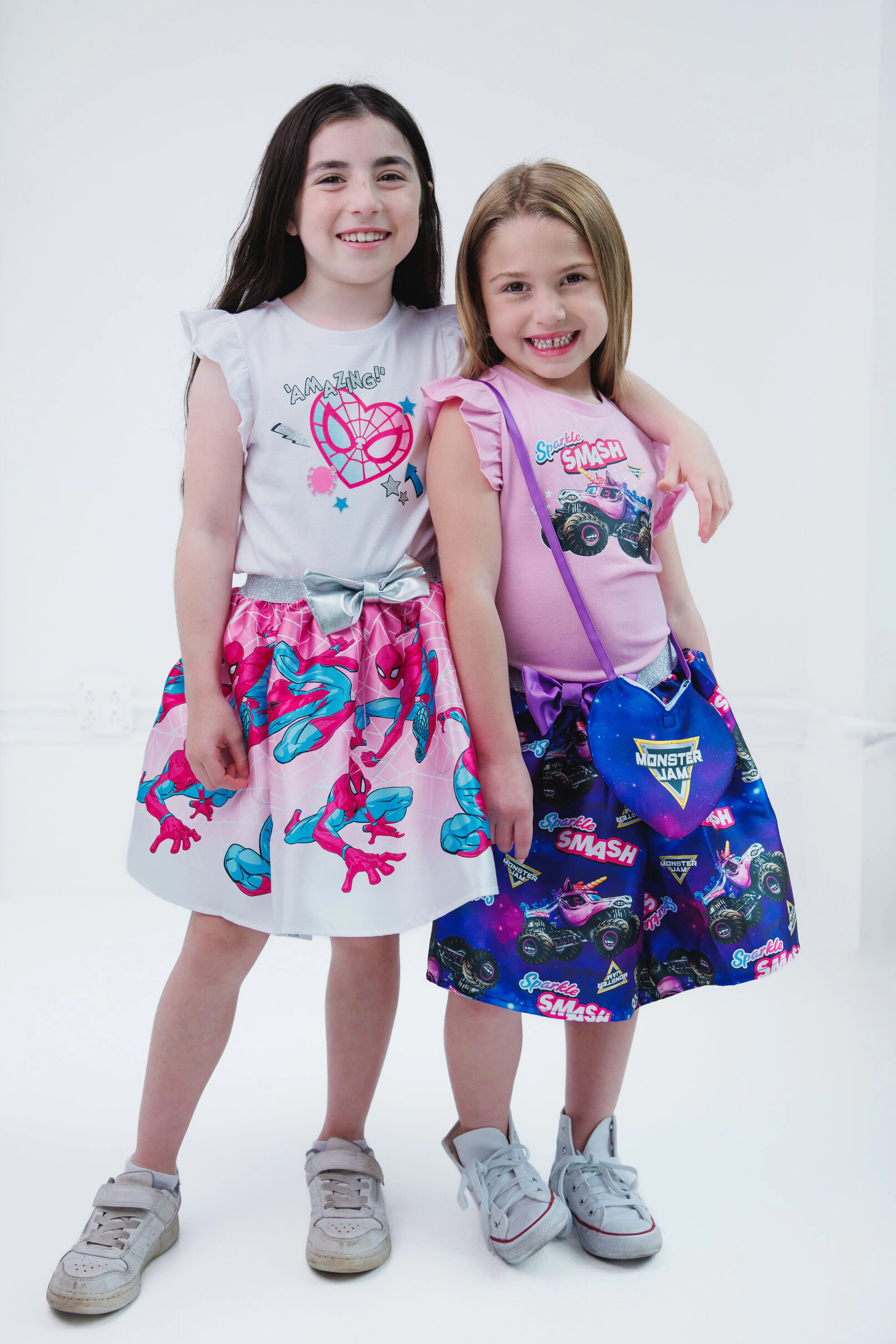 Marvel Spider-Man Girls' 2-Piece T-Shirt and Skirt Set