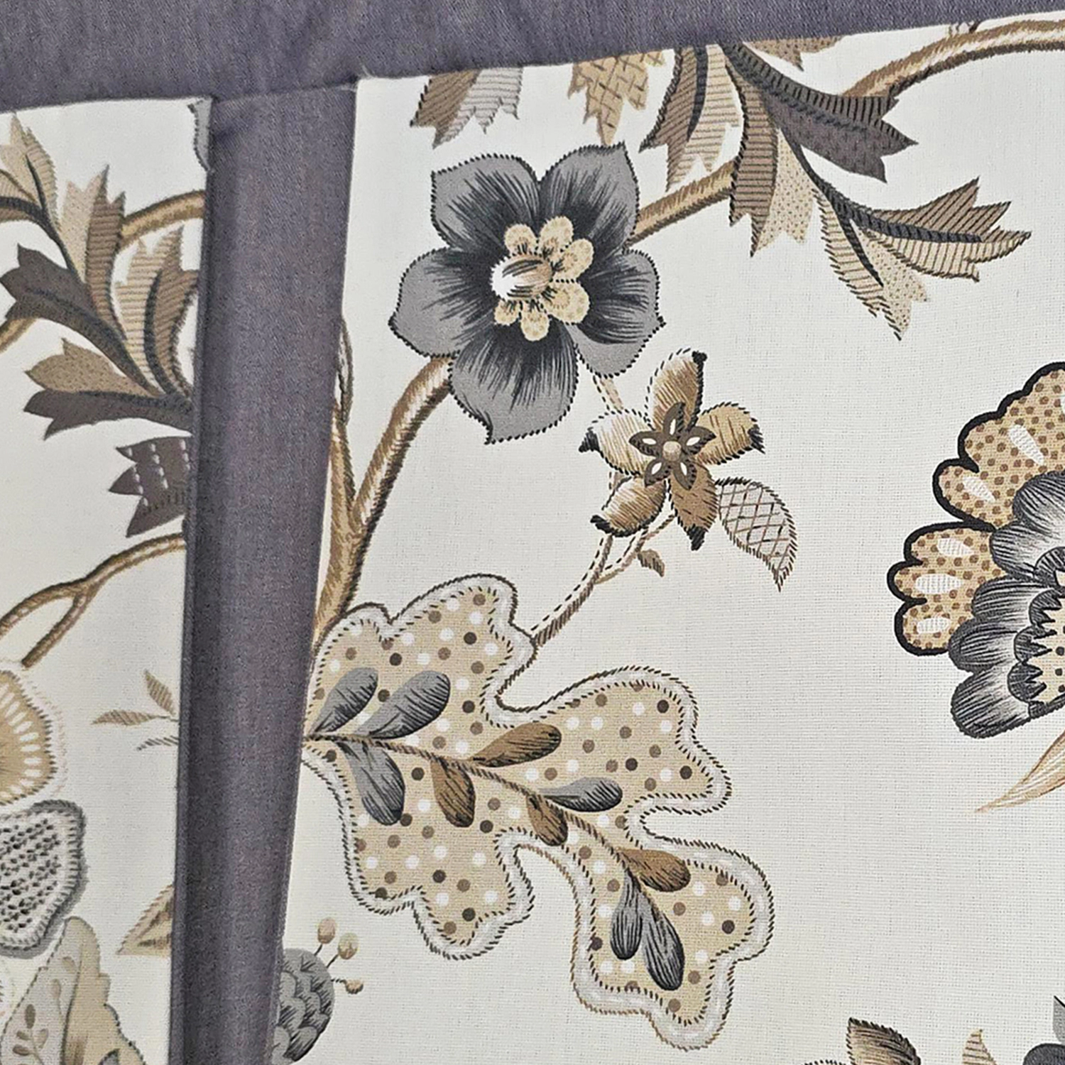 RLF Home Zanzibar Pleated 100% Cotton Rod Pocket  Window Valance 50" x 17" Gray