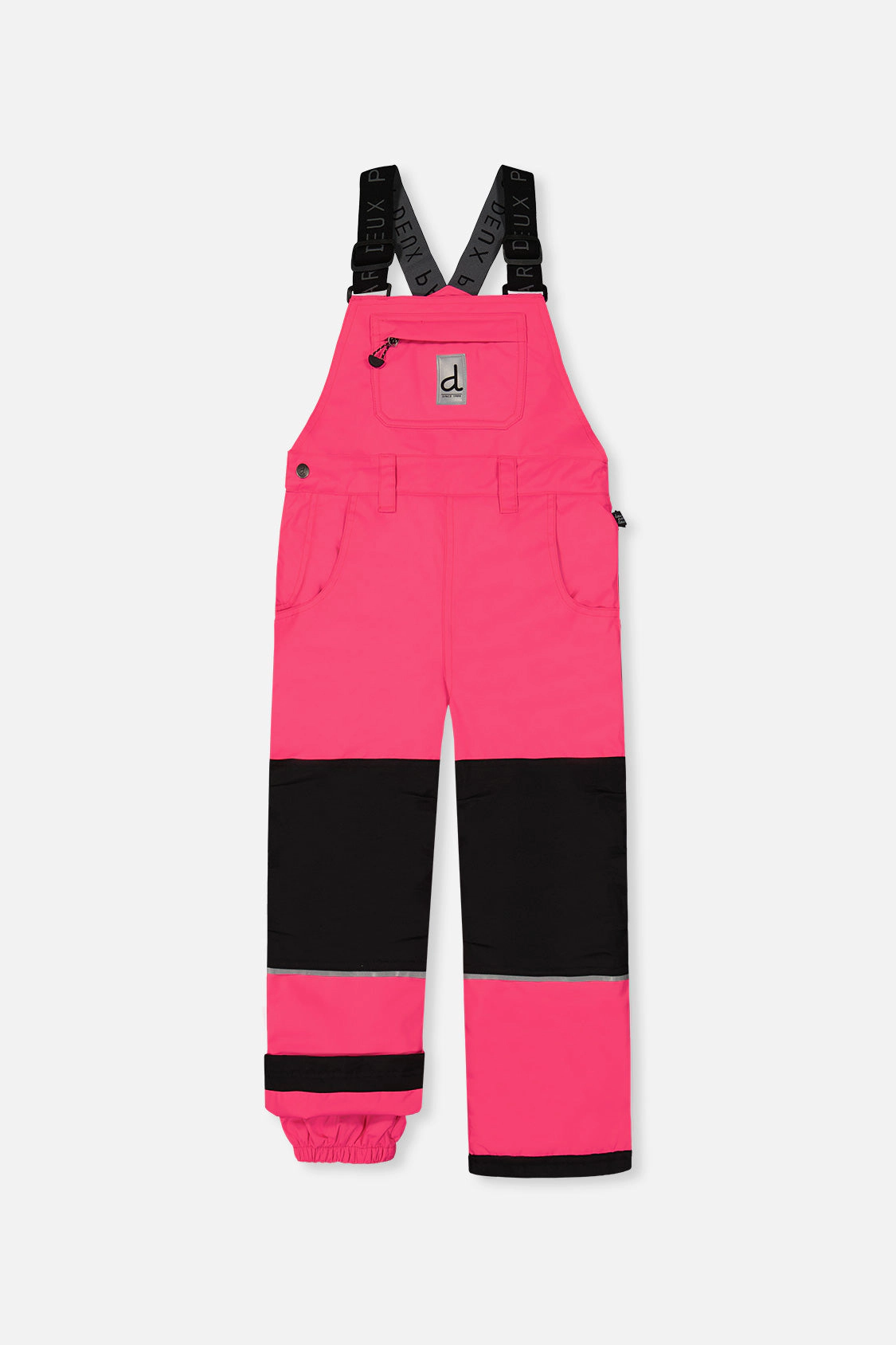 Deux par Girls Play Cordura-Reinforced Overall Snow Bib with Adjustable Suspenders