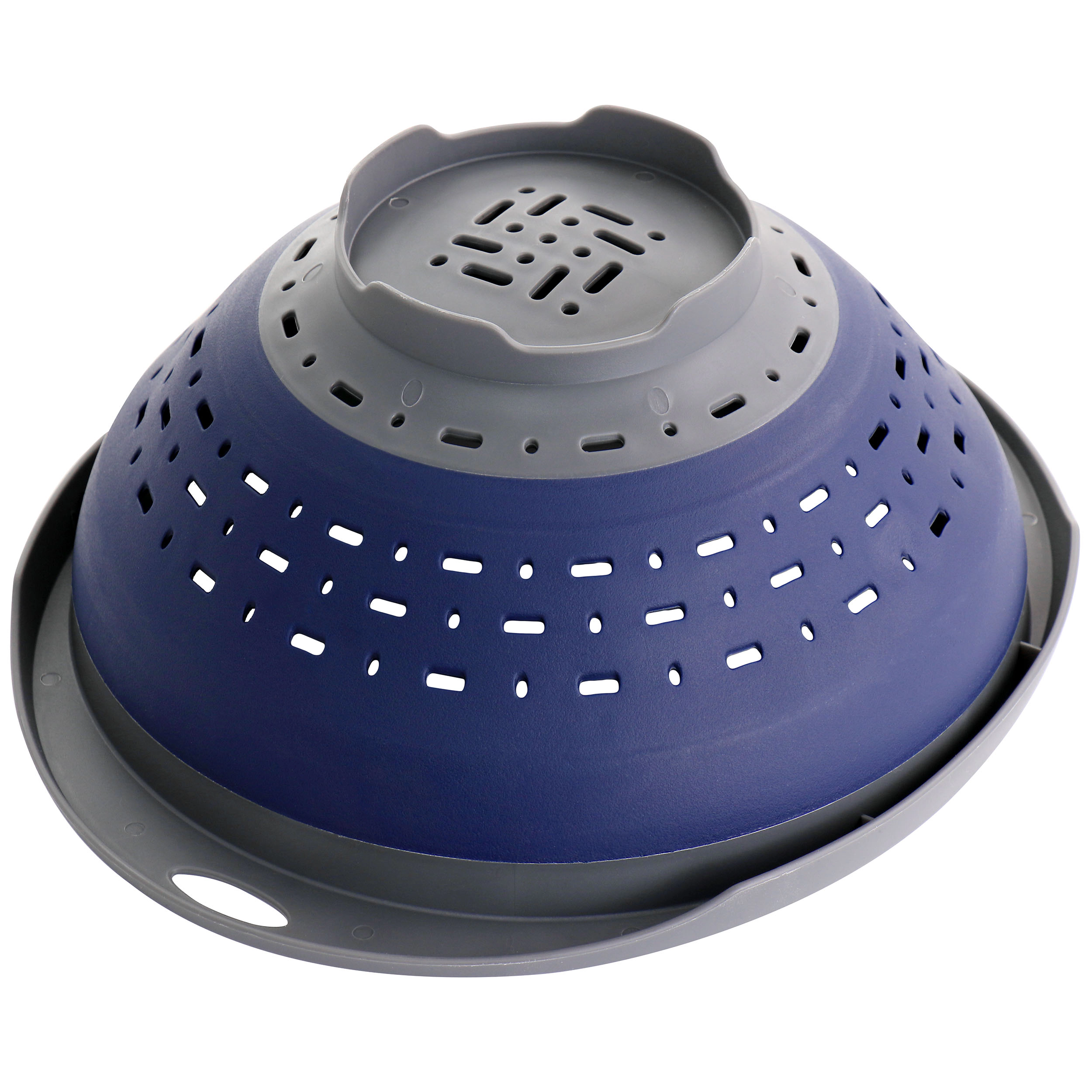 Oster Bluemarine Collapsible Polypropylene Colander in Navy