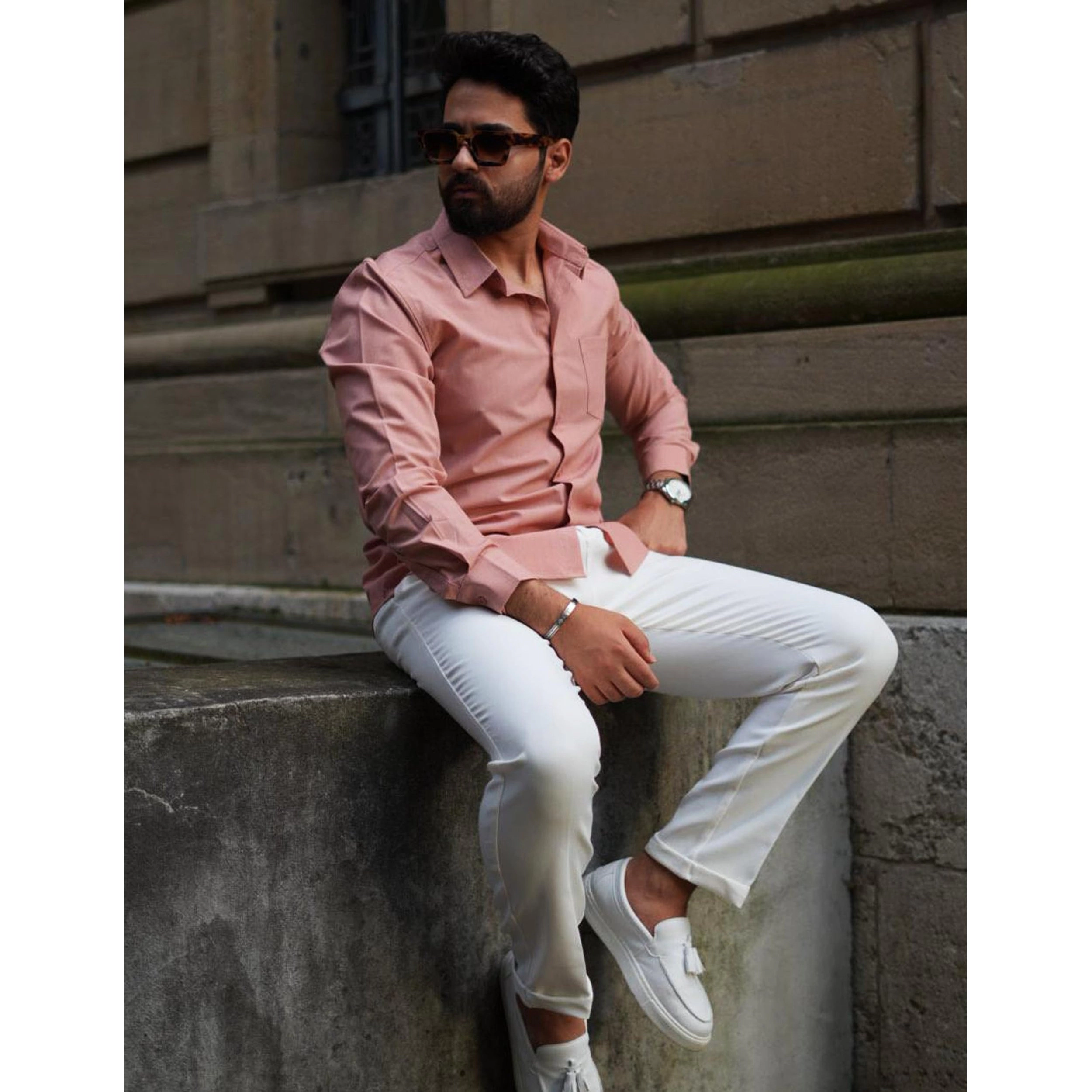 COOFANDY Mens Casual Long Sleeve Button Down Shirt Classic Collar Chest Pocket Tops
