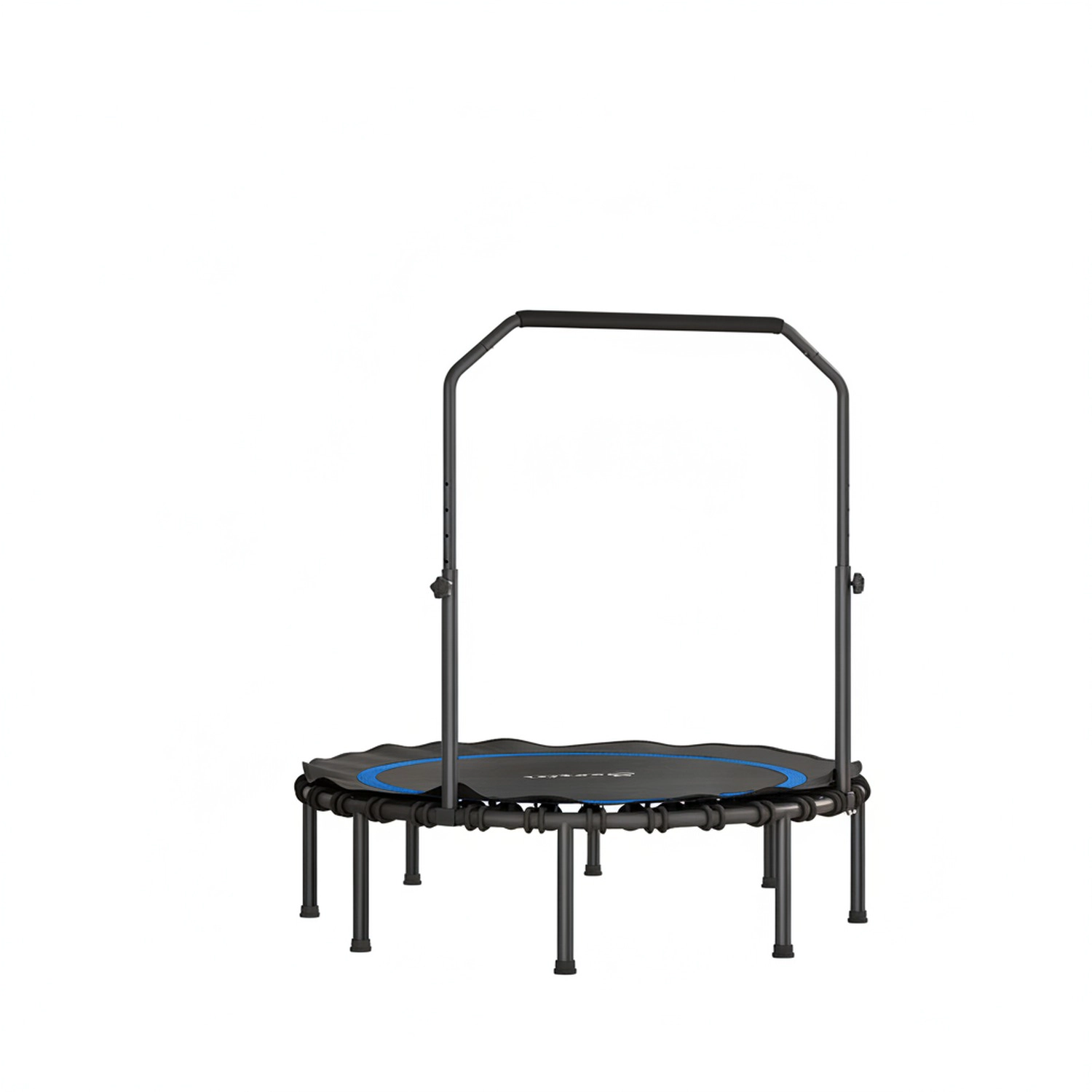 HONGGE 48" Rebounder Trampoline for Adults Foldable Mini with Adjustable Handle Bar Indoor Outdoor
