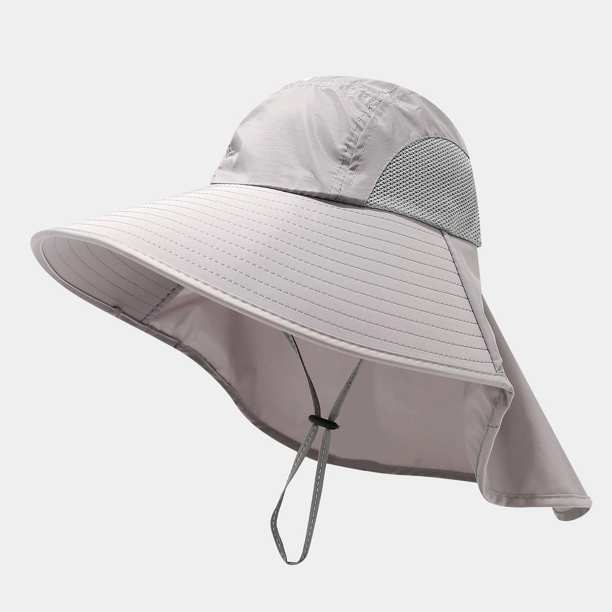 Anna-Kaci Women's Wide Brim Sun Hat with Neck Flap UV Protection Lightweight Breathable Outdoor Hat