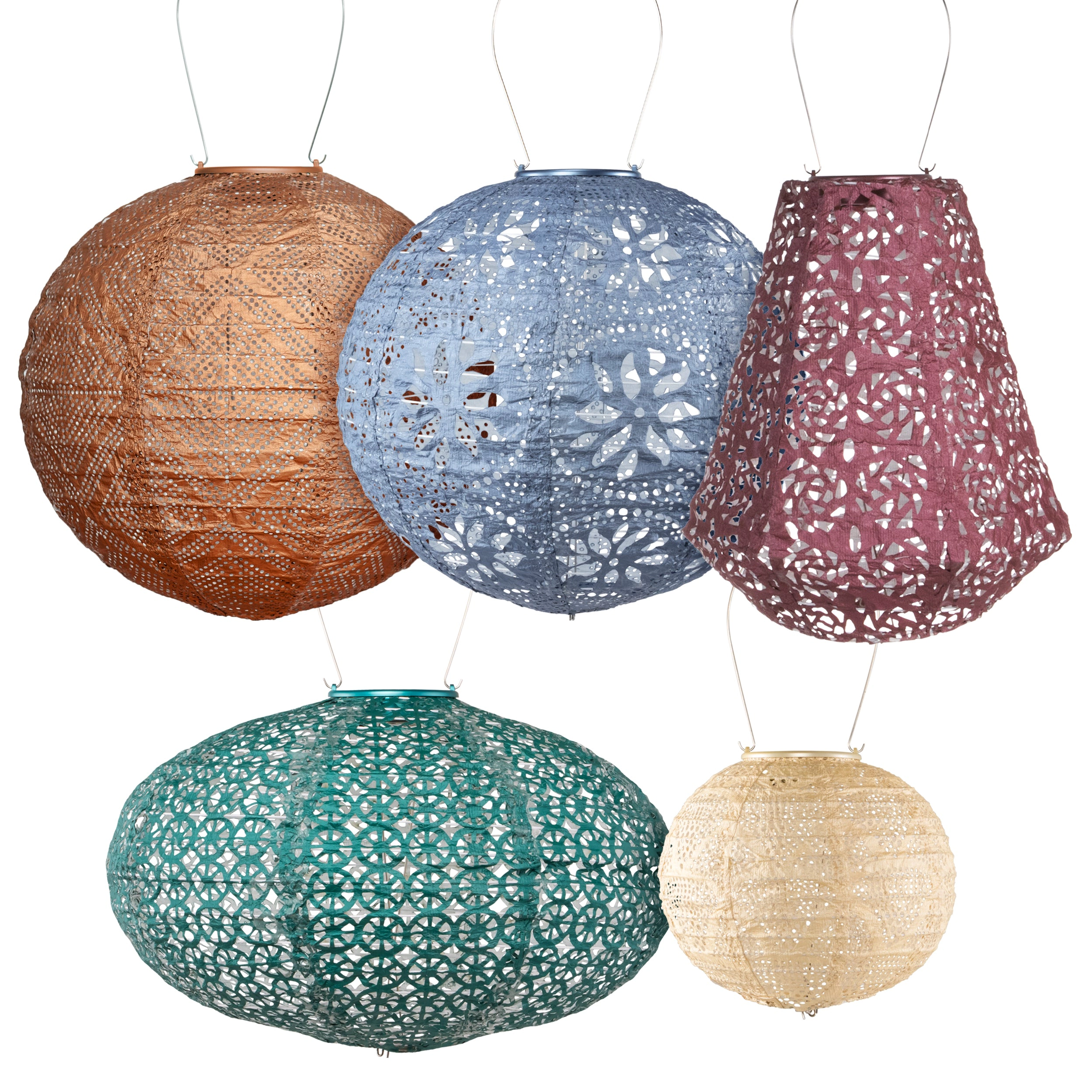 Allsop Home & Garden Soji Stella Multi Shape Solar Lantern 5 pack