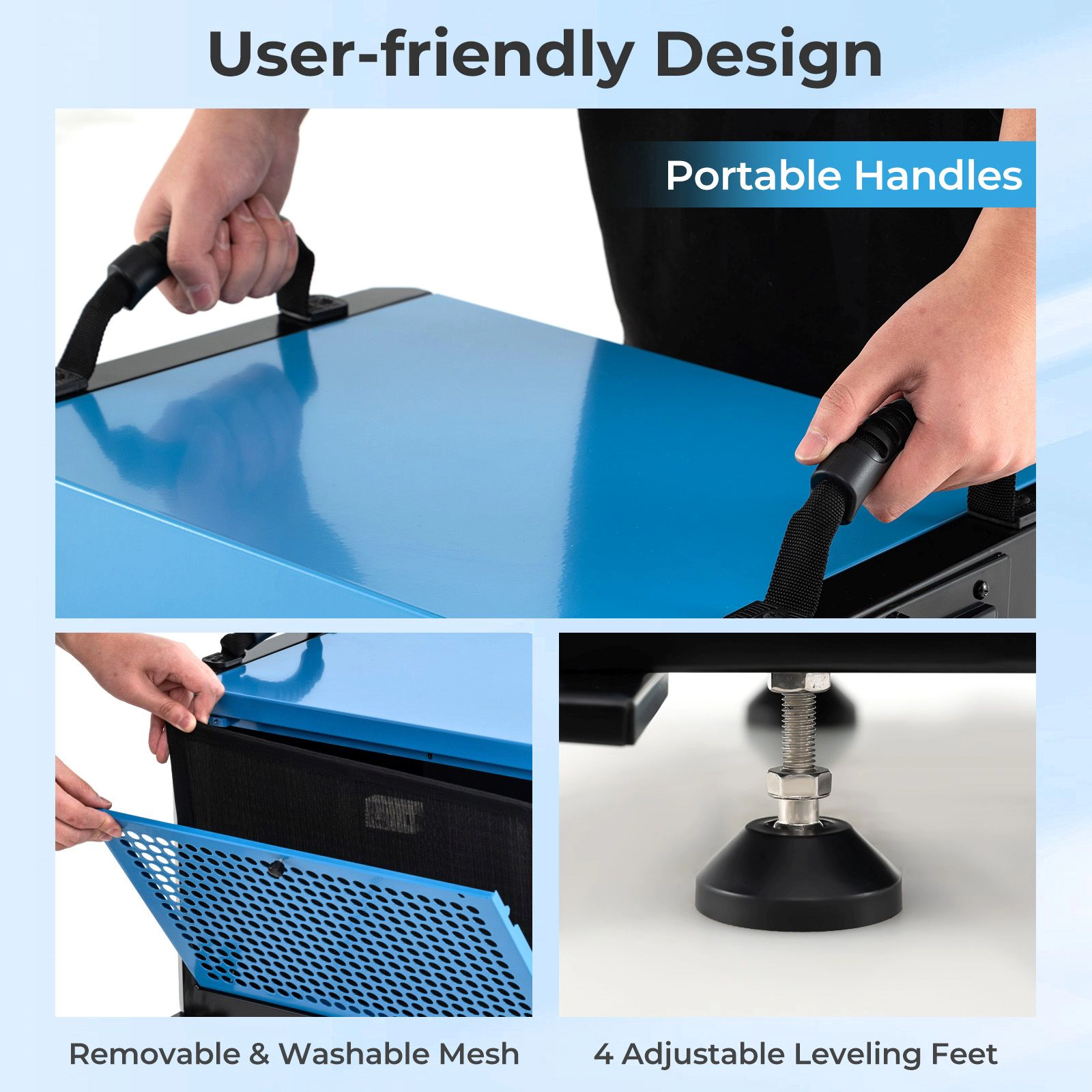 SlickBlue High Capacity Dehumidifier for Crawl Spaces, Warehouses, Garages
