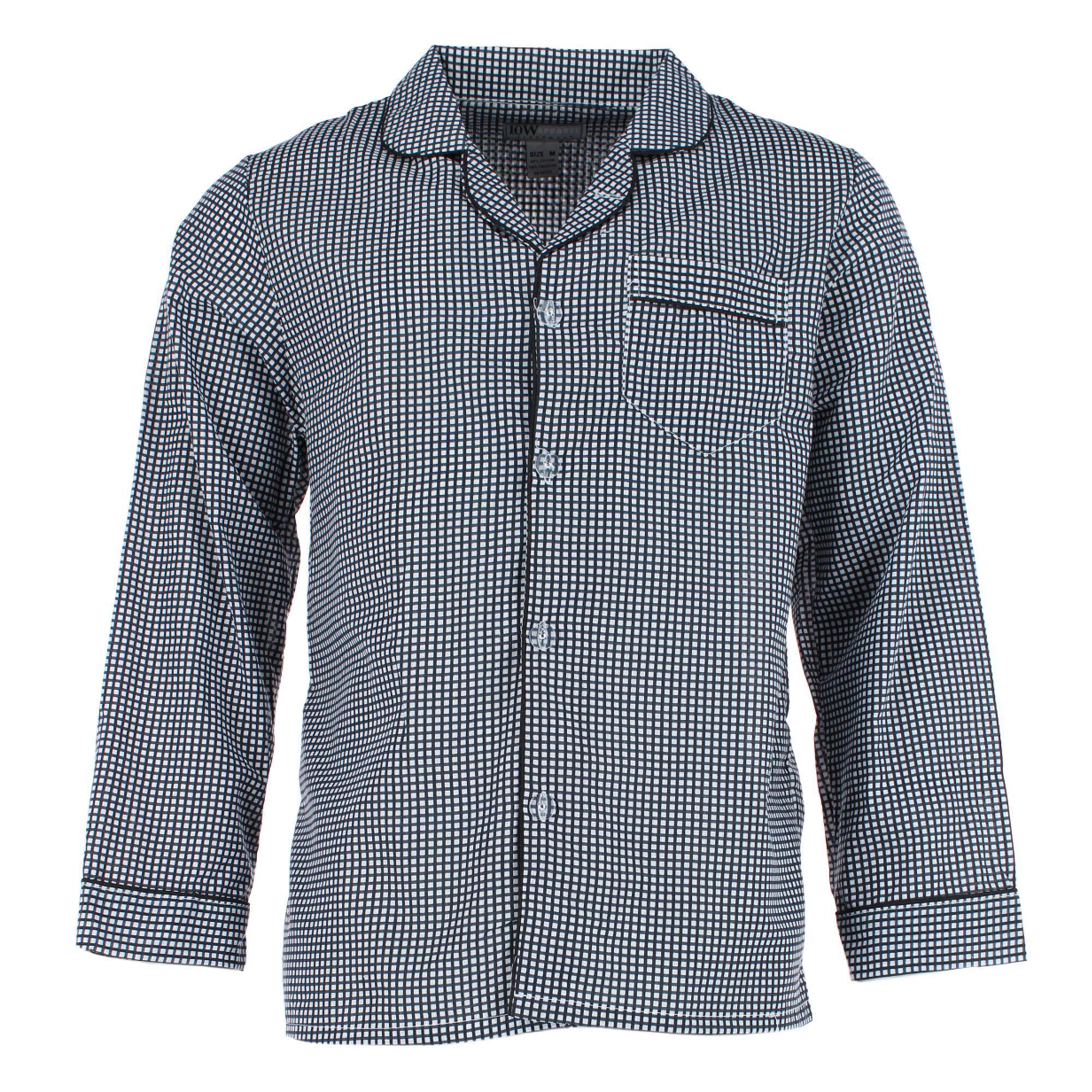 Ten West Apparel Men's Long Sleeve Pant Pajama Set