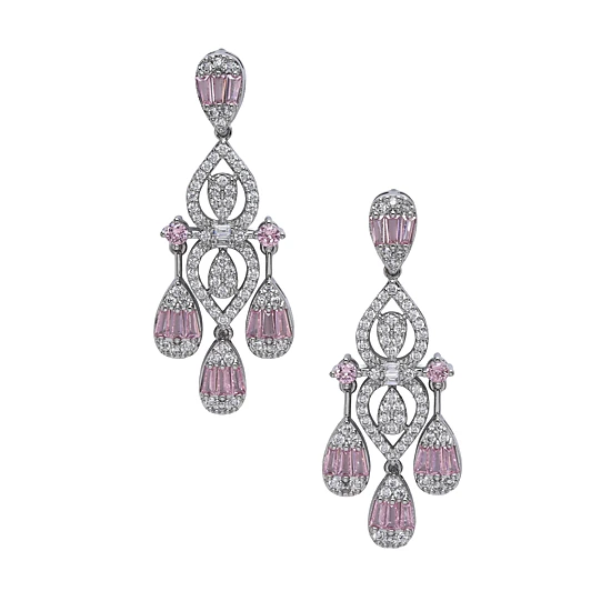 AGP PARIS Womens Geometric Chandelier Statement Chandelier Earrings