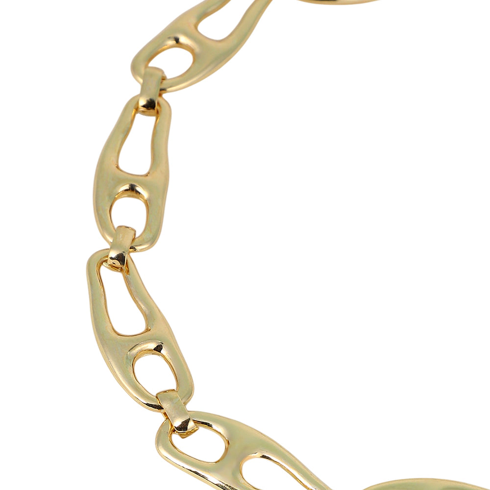 SOHI Women's The Pavement-Link Chain Necklace - California Gold