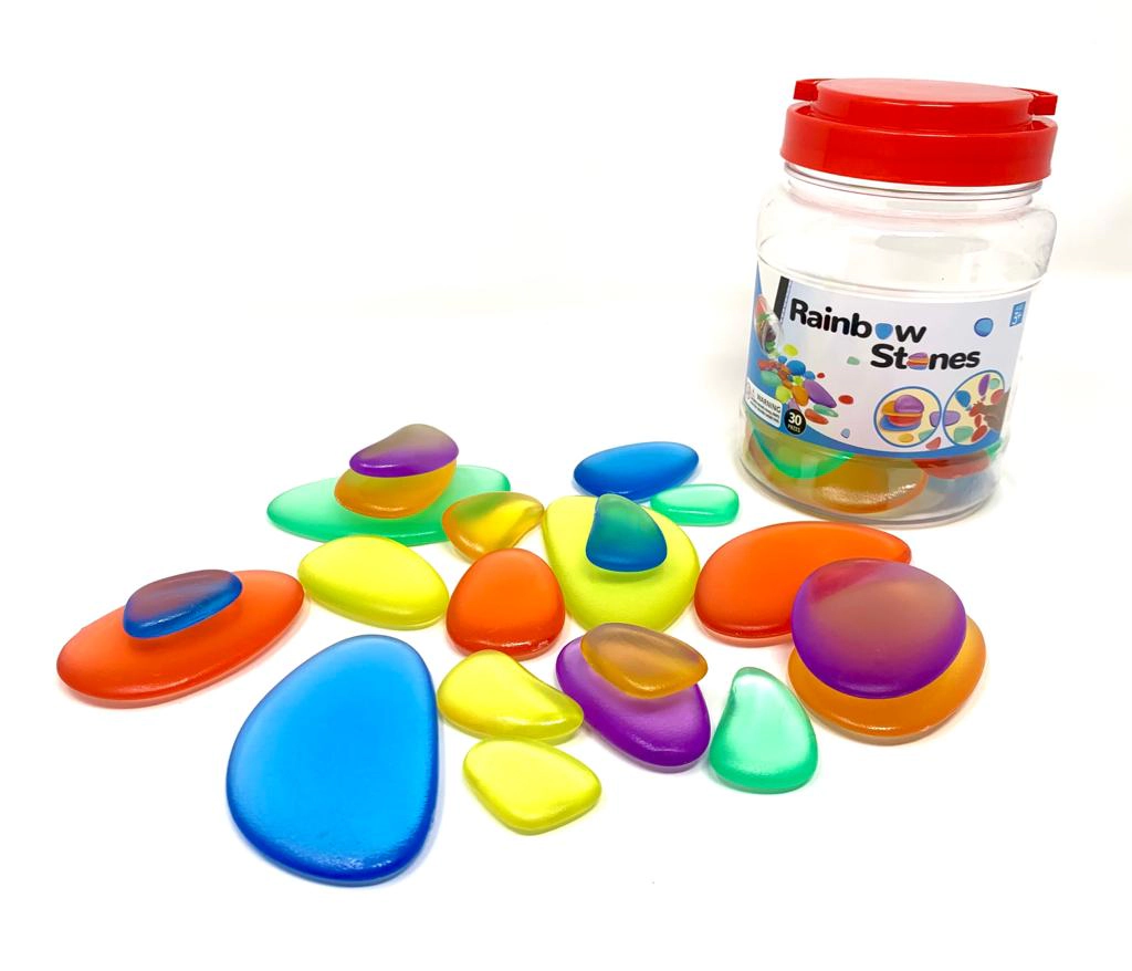 Playlearn Unisex 30-pc. Colorful Stacking Stones Toy
