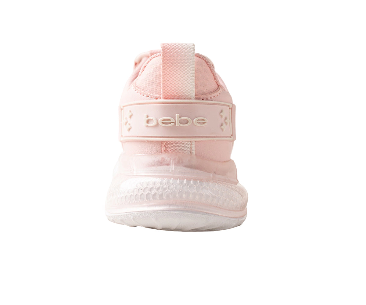 Bebe Girl's Toddler Jogger Sneaker with Rubber Medallion