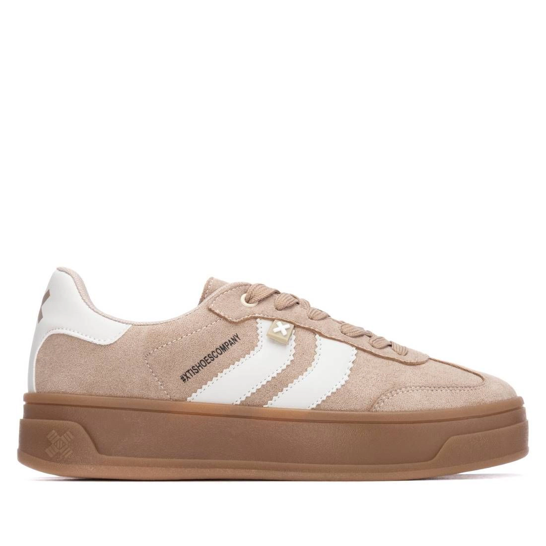 XTI Women's Sneakers Round Toe, Flat Sole