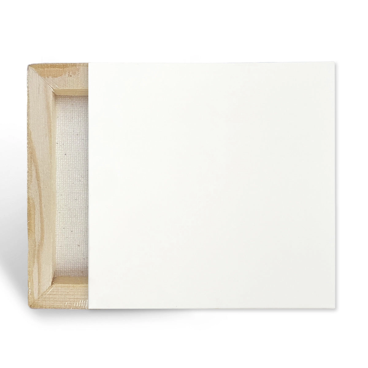 KINGART Stretched White Canvas 4" x 4" - 8 Pack - 100% Cotton, Pre-Primed