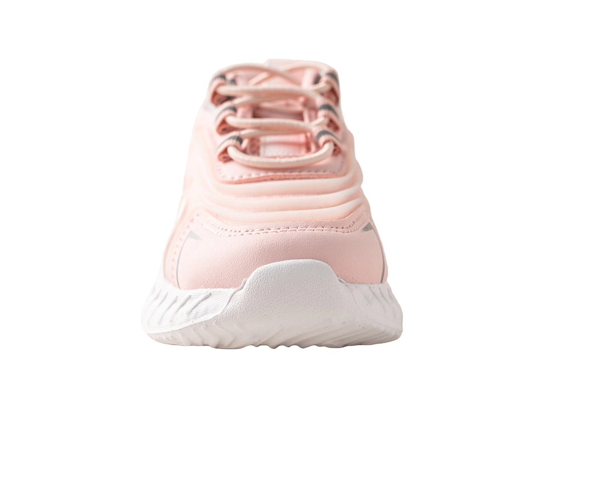 Bebe Girl's Toddler Jogger Sneaker with Rubber Medallion