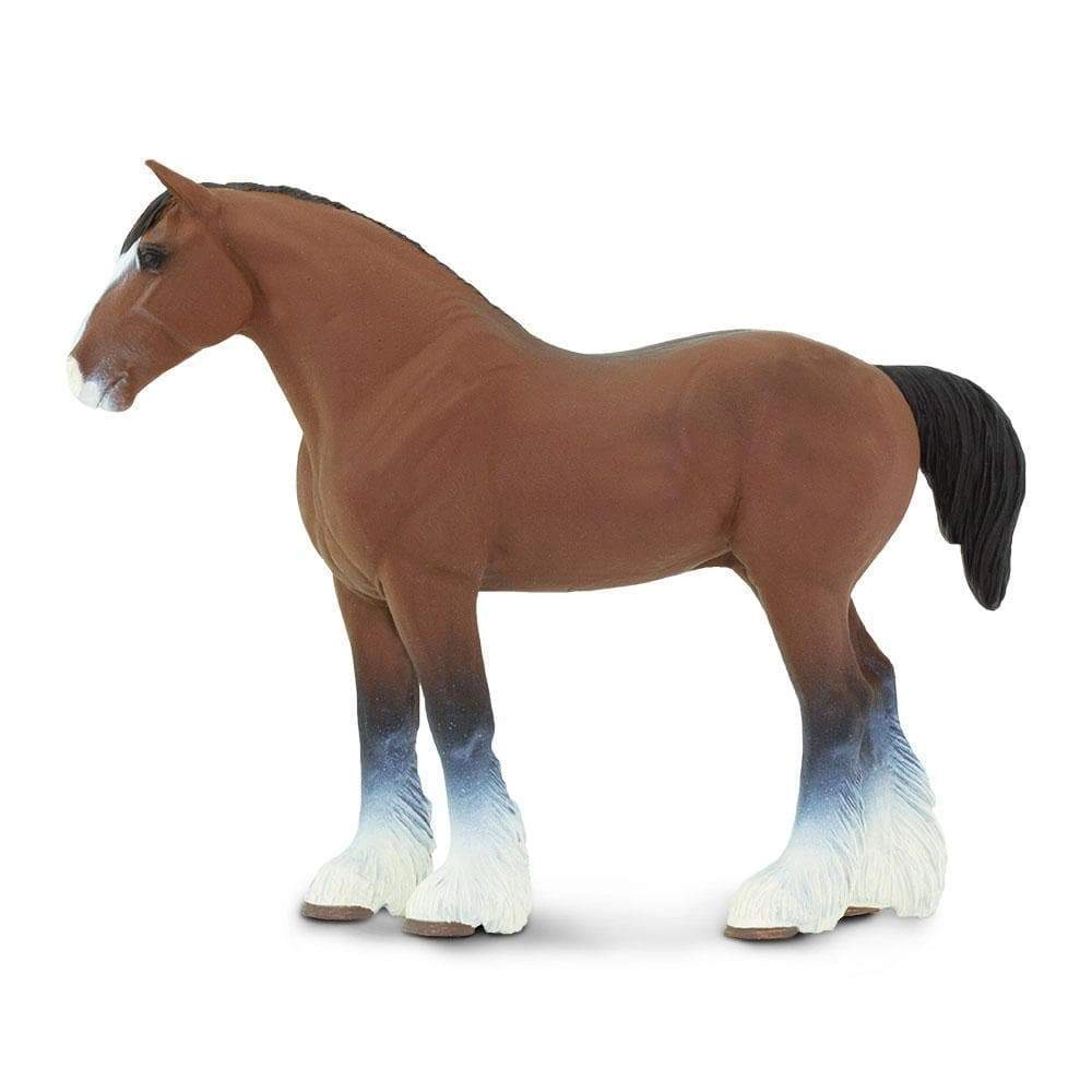 Safari Ltd. - Clydesdale Horse Kids Toy Figure