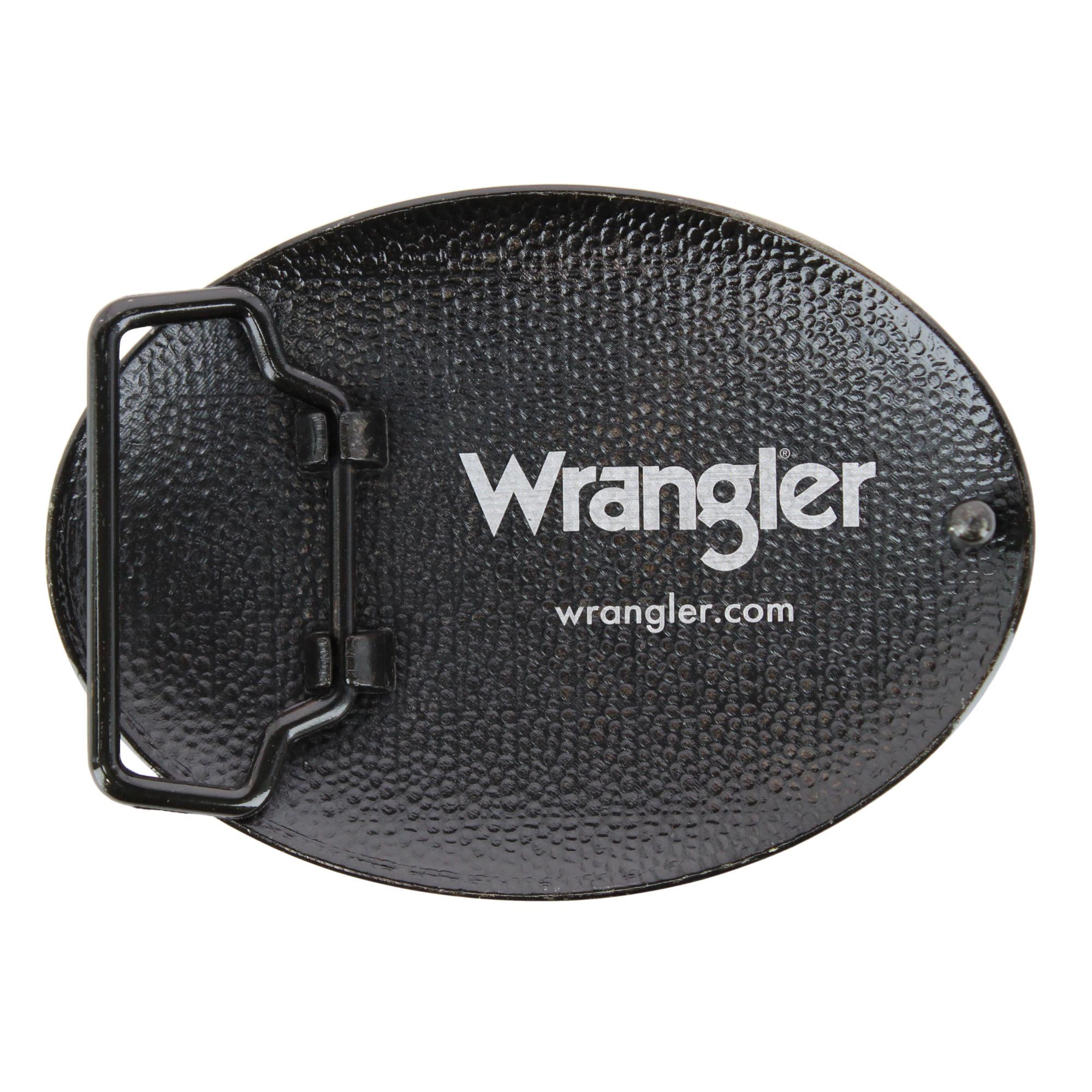 Wrangler Men's Roping Cowboy Belt Buckle Antique Brass Finish