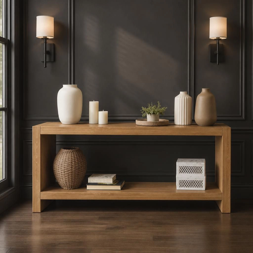 GOODSILO Long Narrow Console Table Narrow Sofa Table
