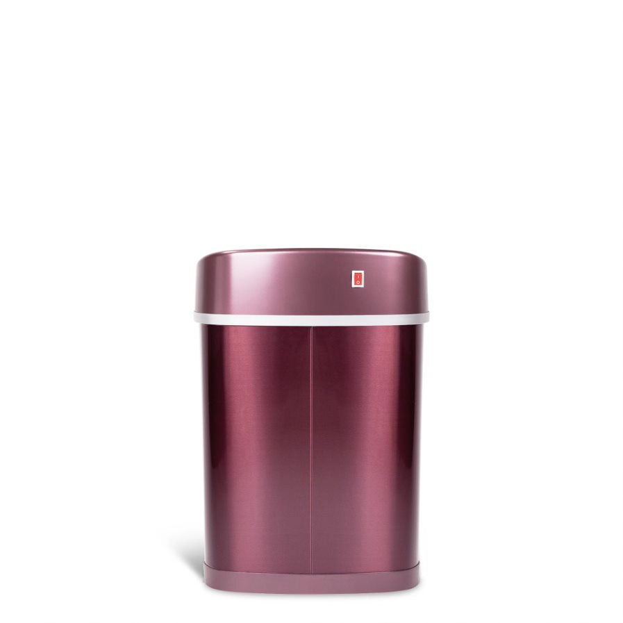 Ninestars Classic Oval 3.9-Gallon Stainless Steel Motion Sensor Trash Can