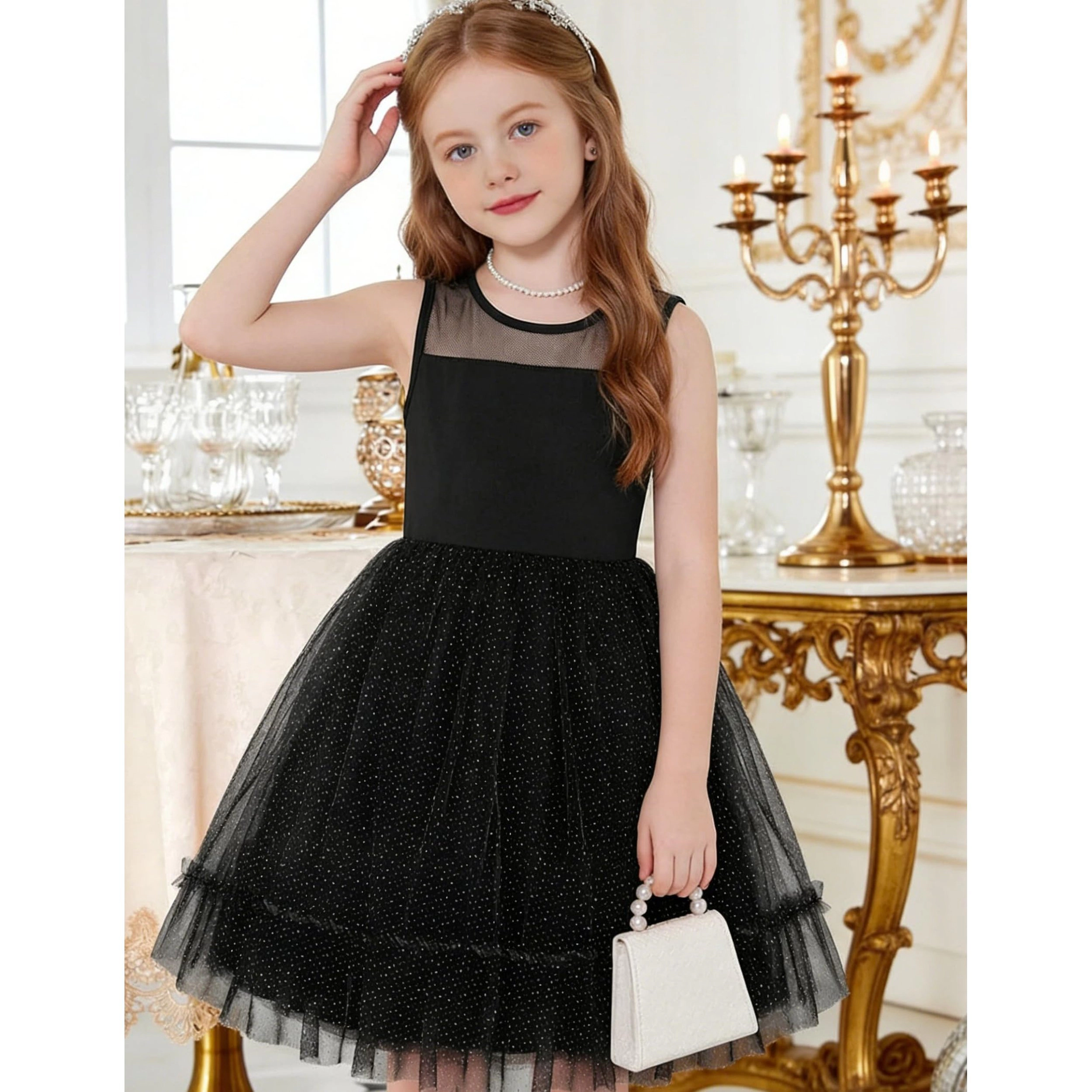 Arshiner Toddler Dresses Sleeveless Cute Easter Beach Tulle