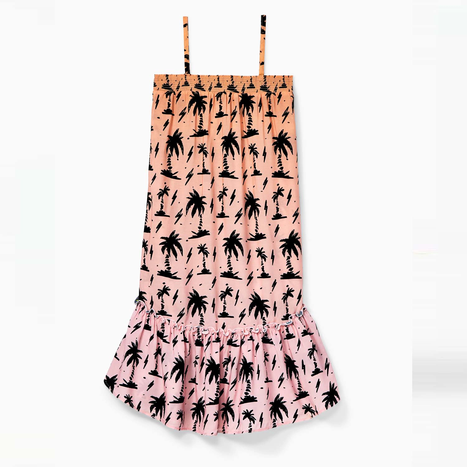 Rockets of Awesome Palm Print Maxi Dress for Girls