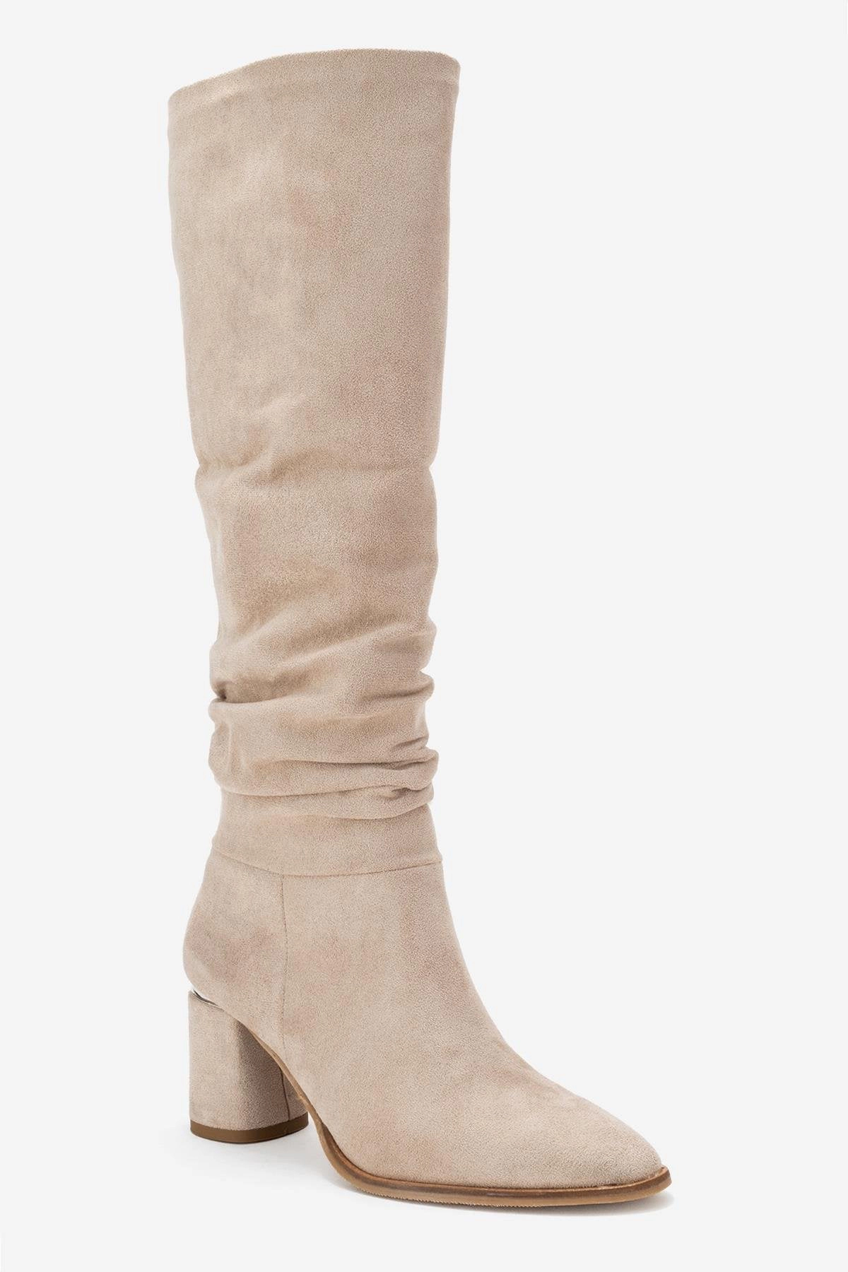 Prologue Shoes Womens Vianella Block Heel Knee High Boot