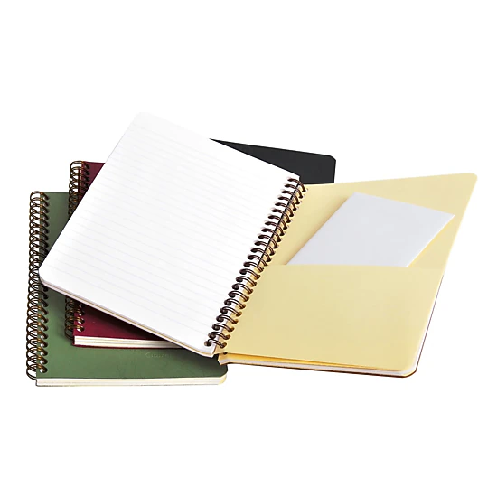 Clairefontaine Basic Clothbound Notebook - Ruled 60 Sheets - 6 x 8 1/4 - Tan