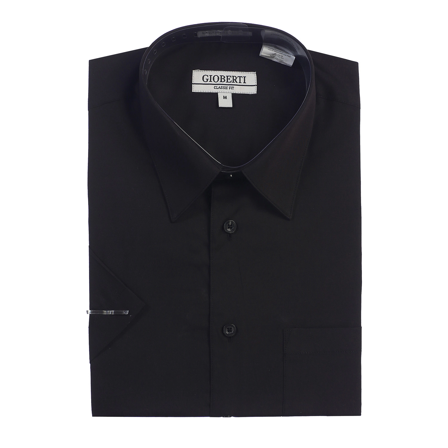 Gioberti Men's Short Sleeve Solid Dress Shirt