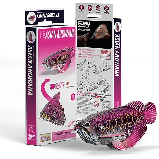 EUGY Asian Arowana 3D Puzzle - contains 24 puzzle pieces
