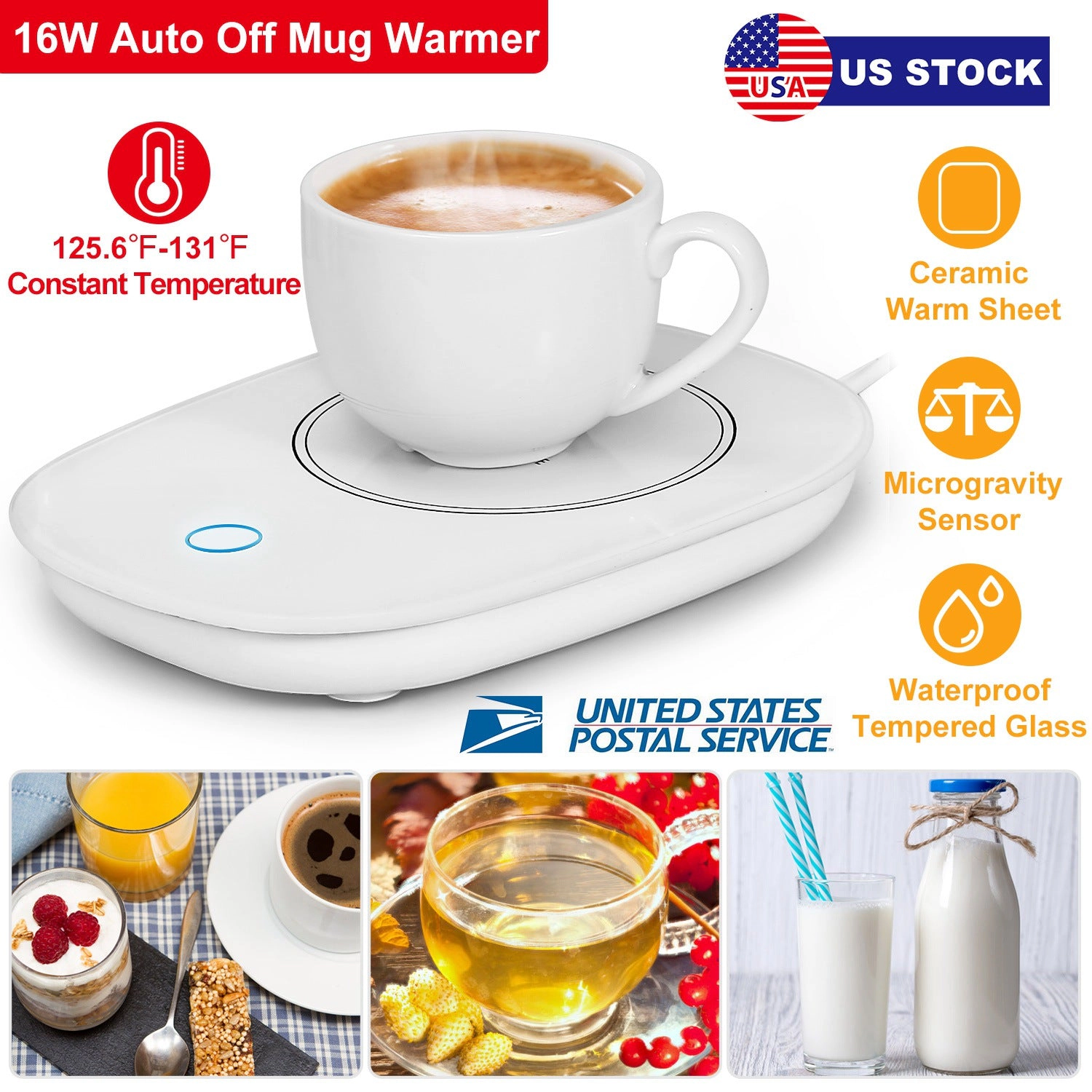 GBruno Auto Shut-Off Coffee Mug Warmer