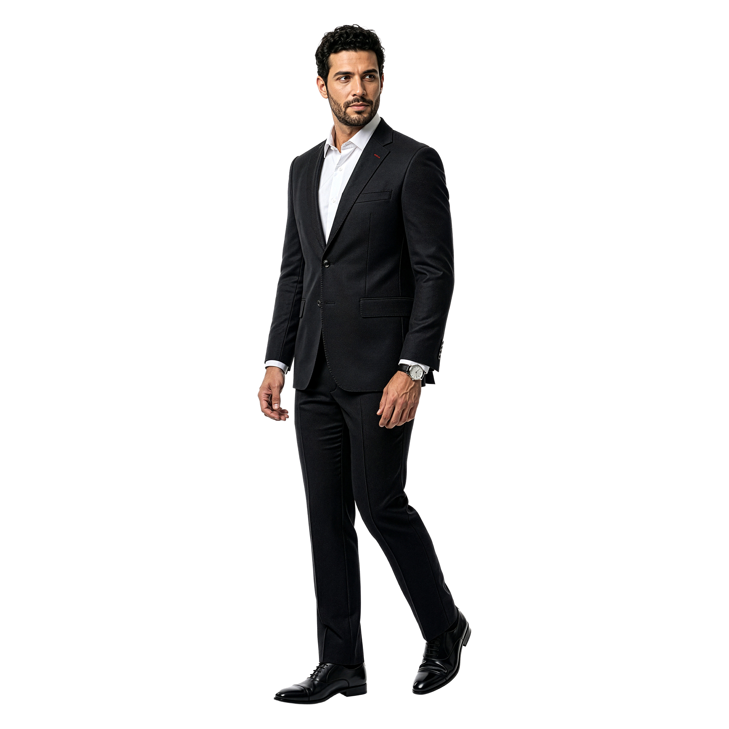 Tazzio Mens Notch Lapel 2 Button Sport Coat