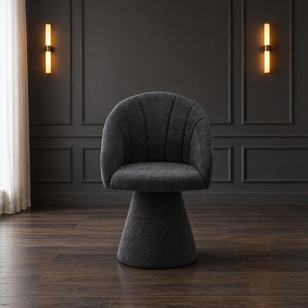 GOODSILO Upholstered Chenille Armless Accent Chair