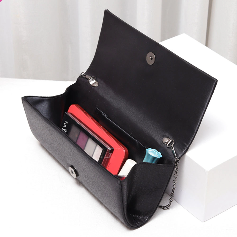 Fashnzfab Bling Solid Evening Clutch Crossbody Bag