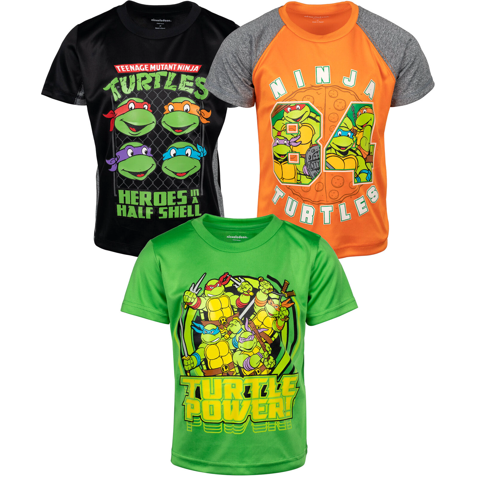 Teenage Mutant Ninja Turtles Boys' 3-Pack Athletic T-Shirts