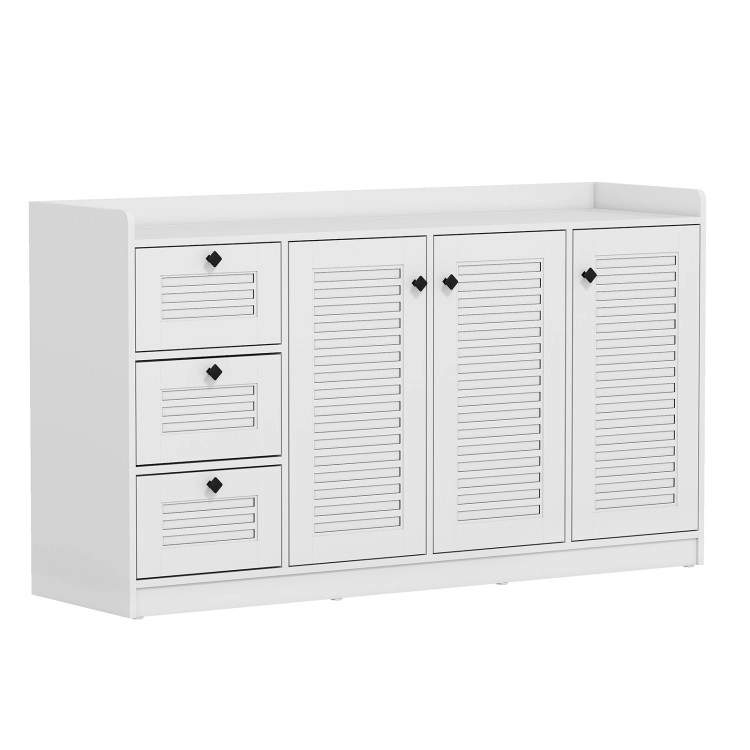 Hivvago Buffet Cabinet With Storage Modern Sideboard Cabinet With 3 Doors