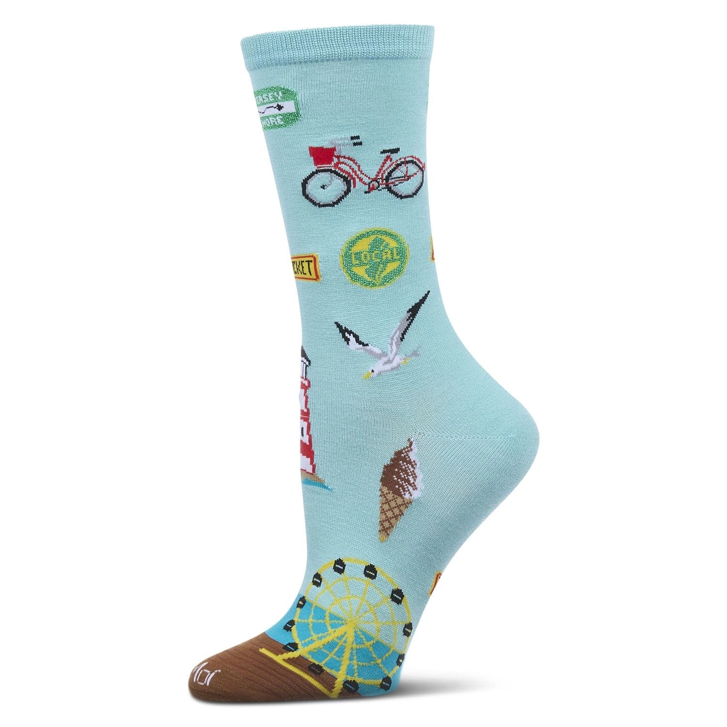 MeMoi Women's New Jersey Rayon From Bamboo Crew Socks