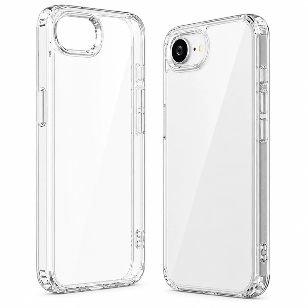Qixxronics for iPhone 17e Phone Case Clear Shockproof Cover Protective Cellphone Case