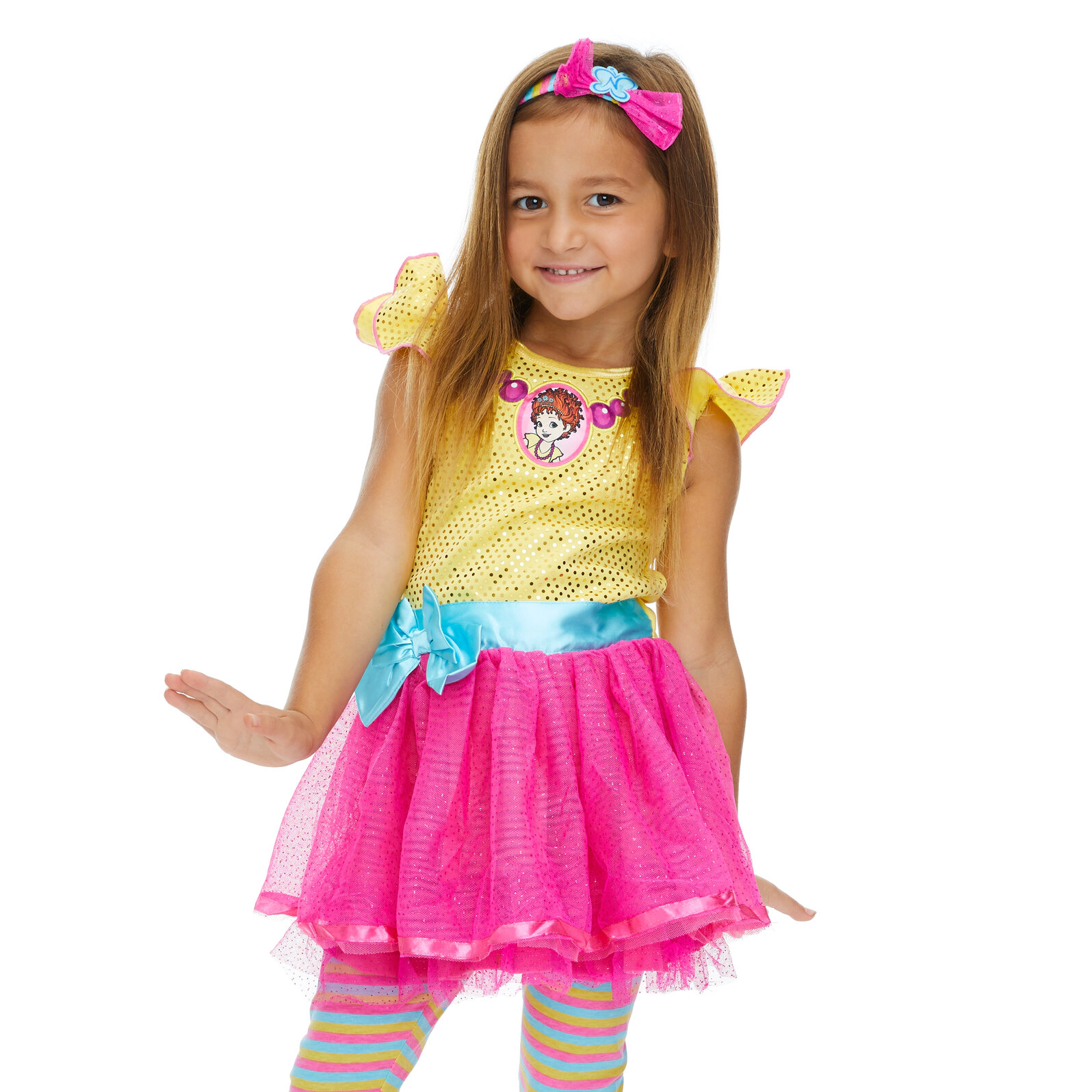 Disney Fancy Nancy Girls' Cosplay Dress and Leggings Set