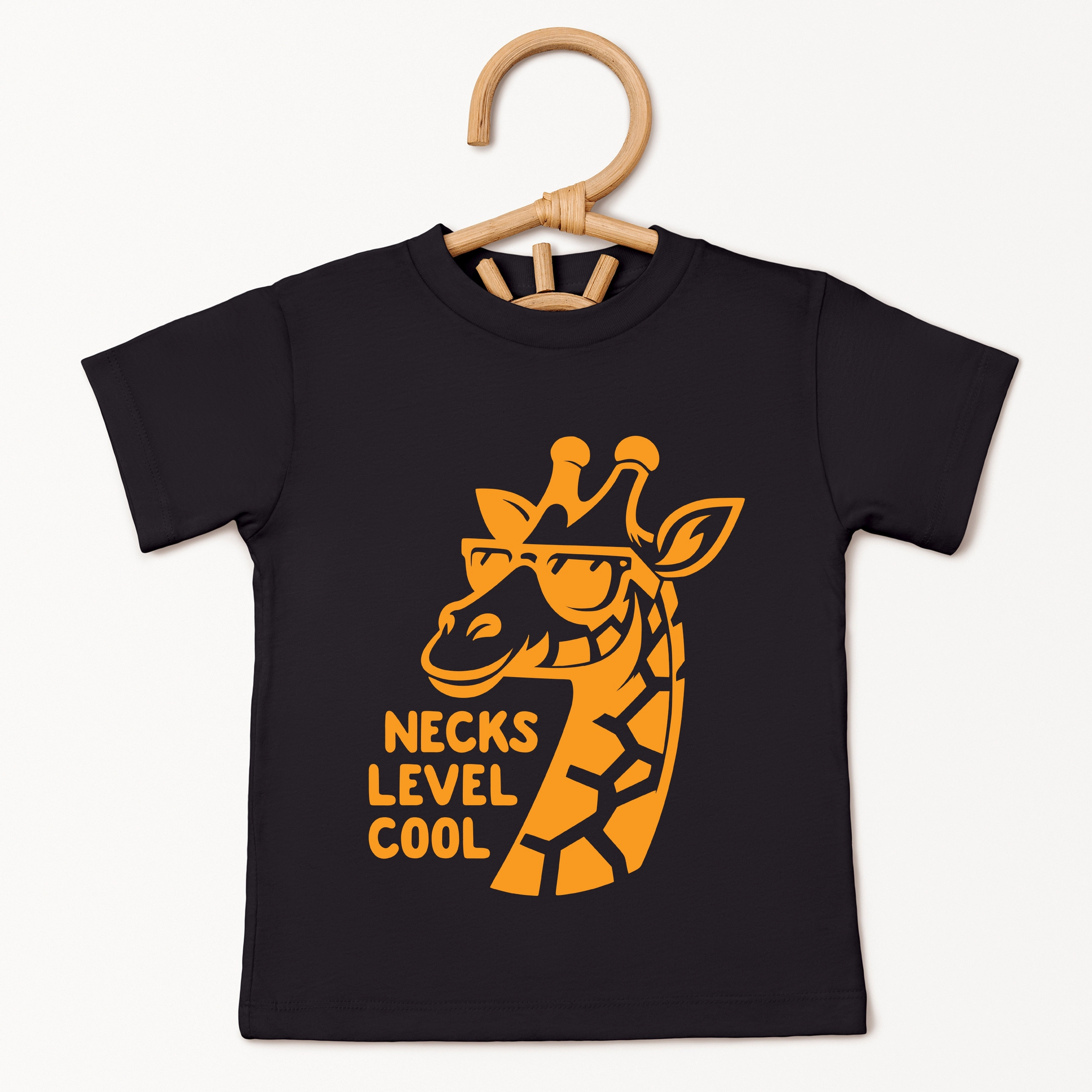 The Juniper Shop - Necks Level Cool Giraffe Toddler Short Sleeve Graphic T-Shirt