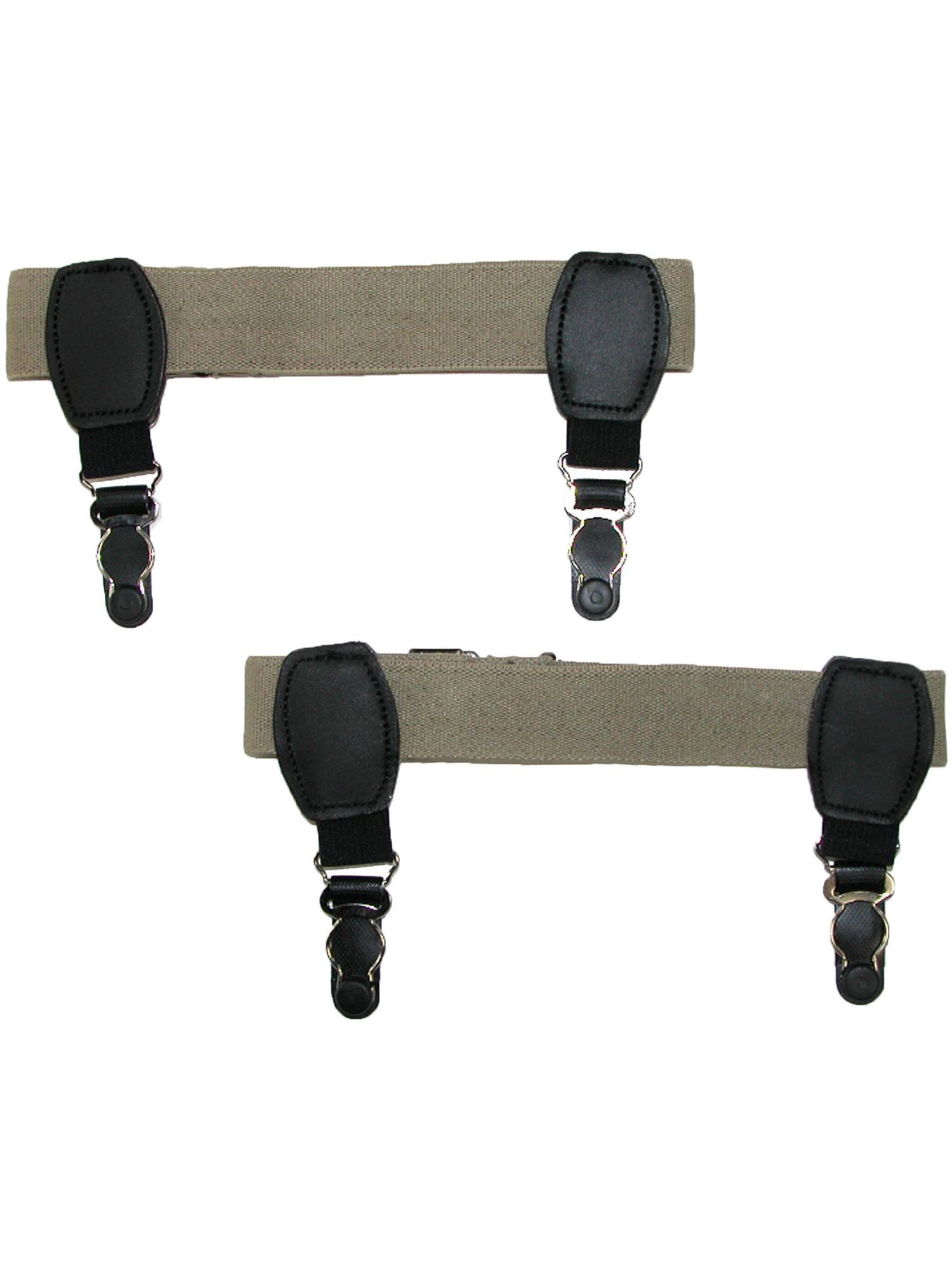 CTM Elastic 1 Inch Double Clip Sock Garters