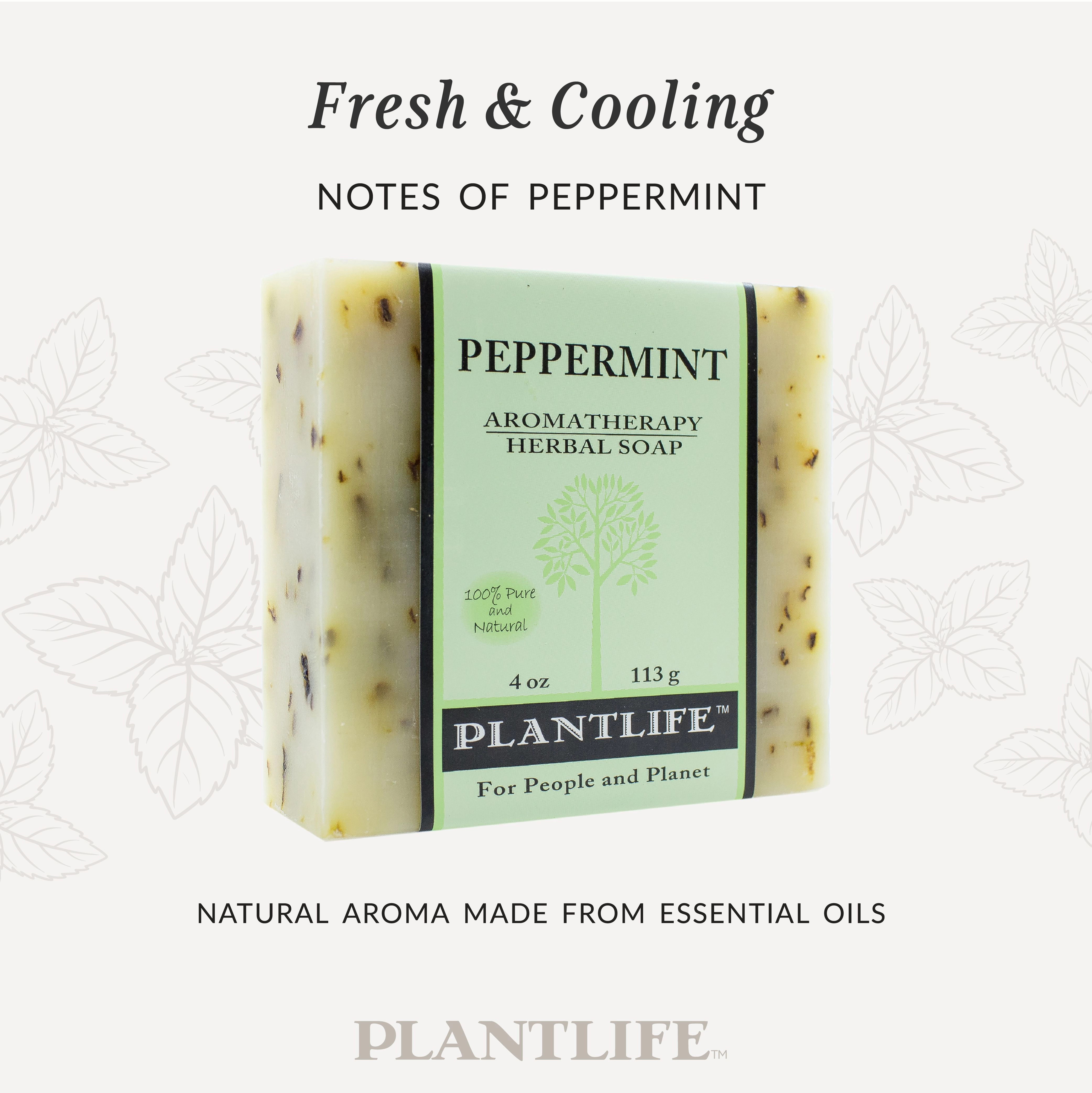 Plantlife Peppermint Aromatherapy Herbal Soap