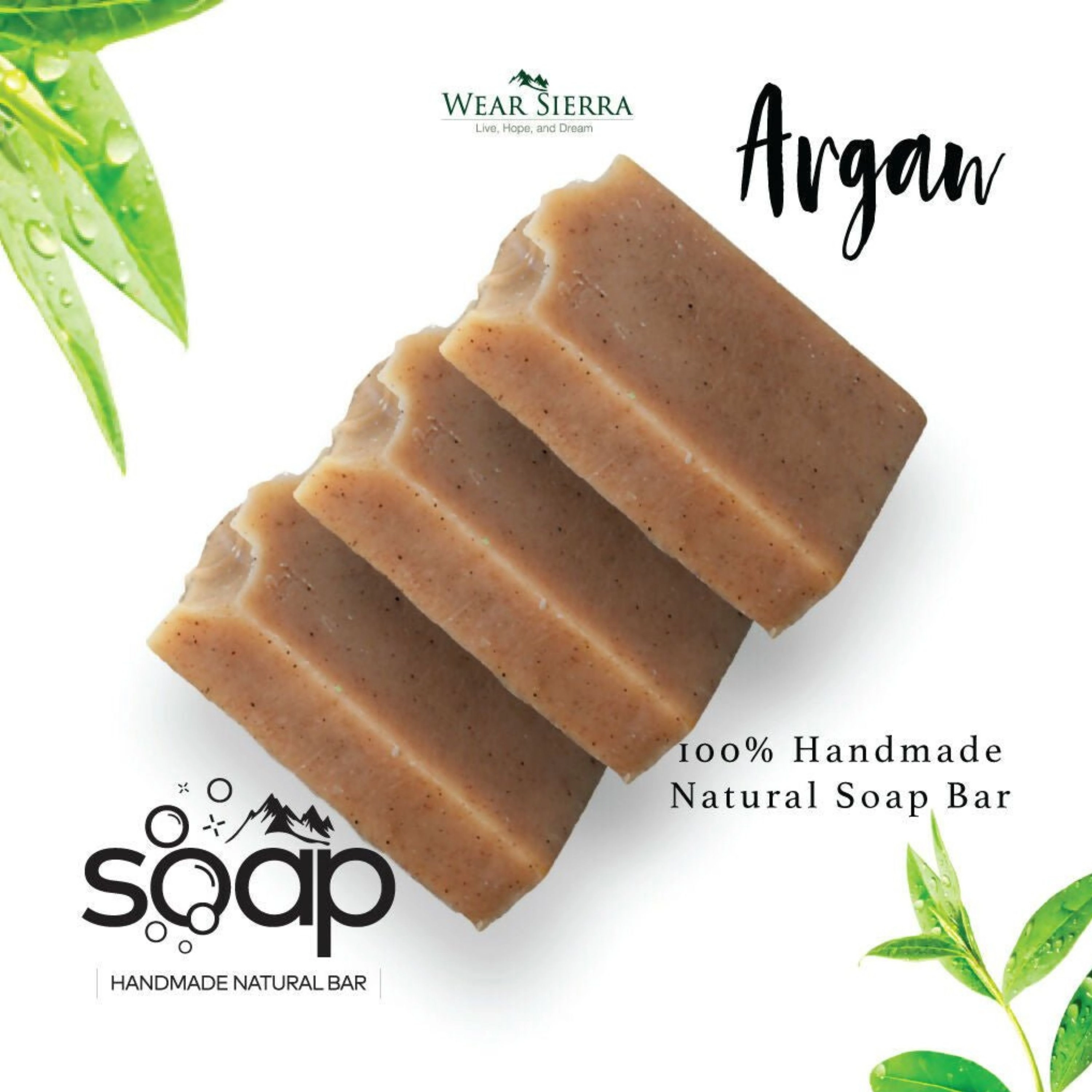 Wear Sierra Natural Argan Bar Soap Pack Of