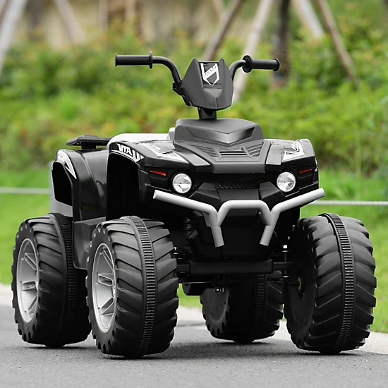 Glintex 12V Kids Ride-On ATV with Treaded Tires and a 77-Lb Capacity
