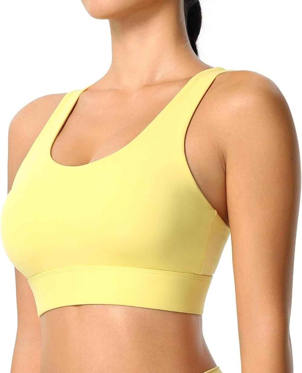 Wardrobe Whimsy Women High Support Running Criss Cross Back Sports Bras