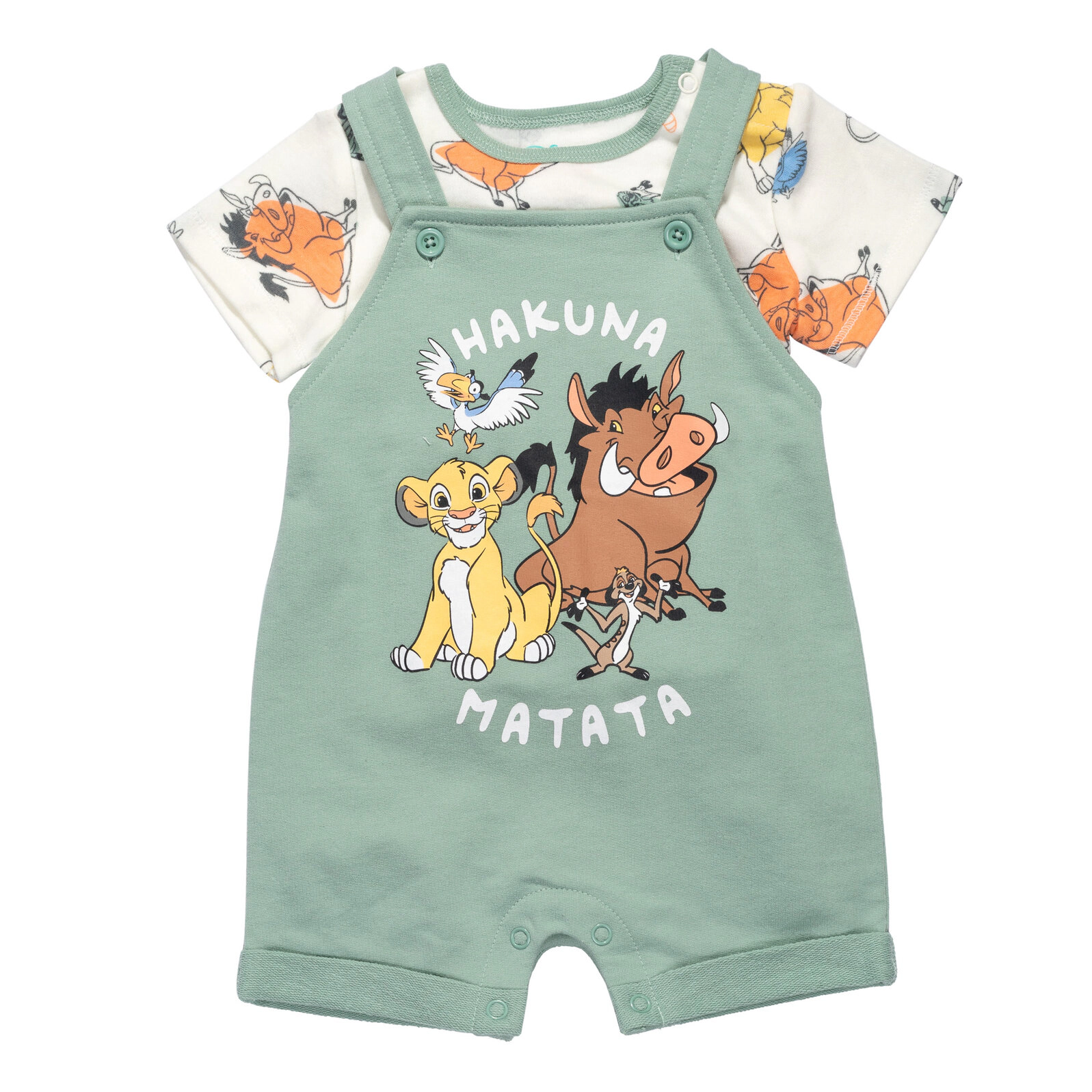 Disney Baby Boys' Tee and Shortall Set with Bucket Hat
