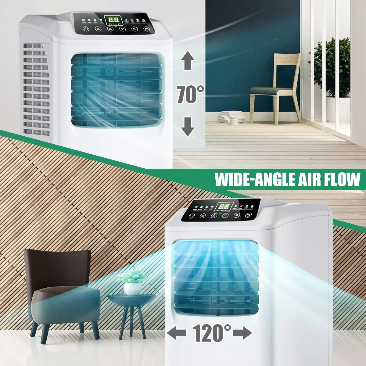 SlickBlue Unisex Portable 9000 BTU Air Conditioner