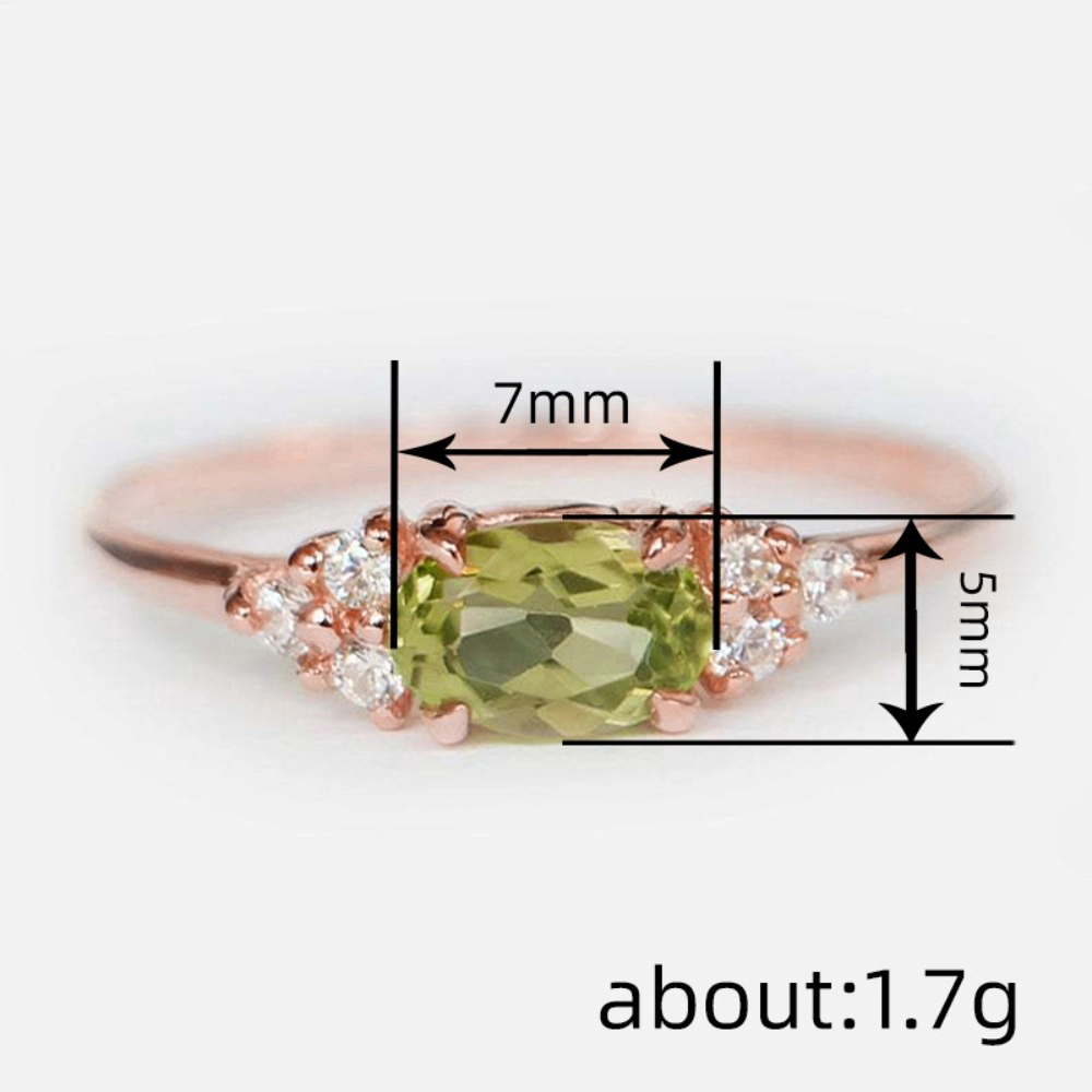 Classic Oval Cut Center Stone with Side Accents Minimalist Stackable Ring