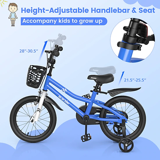LJG 16 Inch Kids Bike with Removable Training Wheels - JCPenney