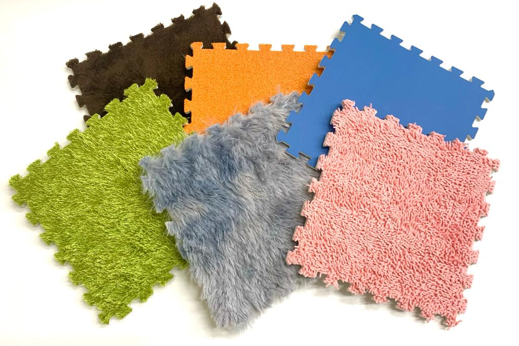 Playlearn Unisex 6-pc. Textured Sensory Floor Mat Puzzle Set