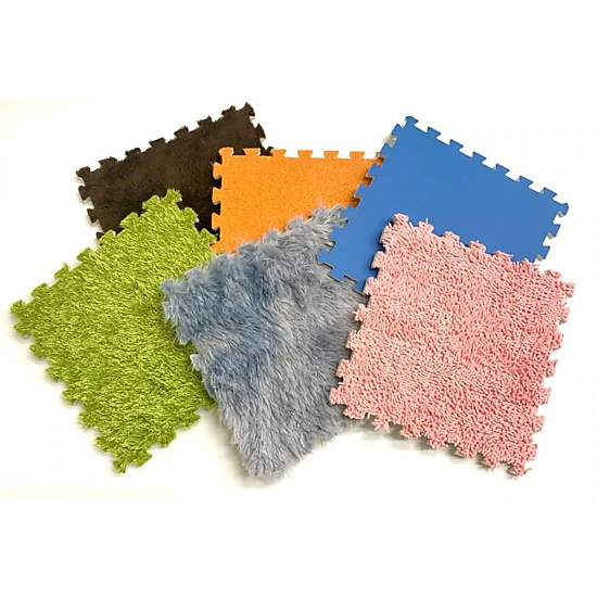 Playlearn Unisex 6-pc. Textured Sensory Floor Mat Puzzle Set, Color ...