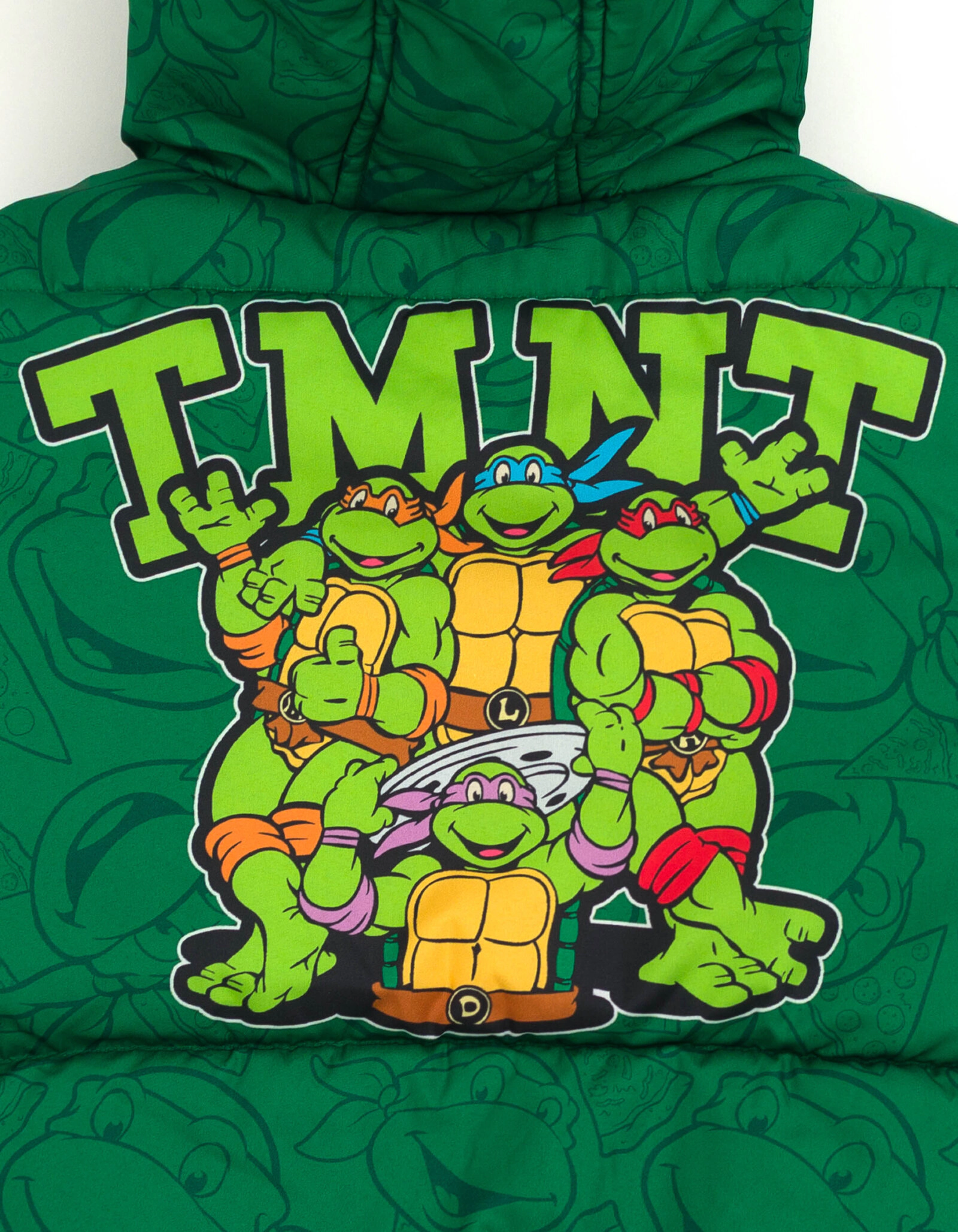 Teenage Mutant Ninja Turtles Boys' Zip-Up Hooded Puffer Jacket